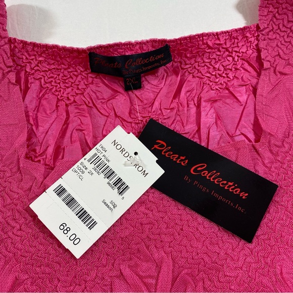 Pleats Collection 3 piece Skirt Set Women’s 1X-2X Tank Top Button down Blouse - Picture 3 of 16